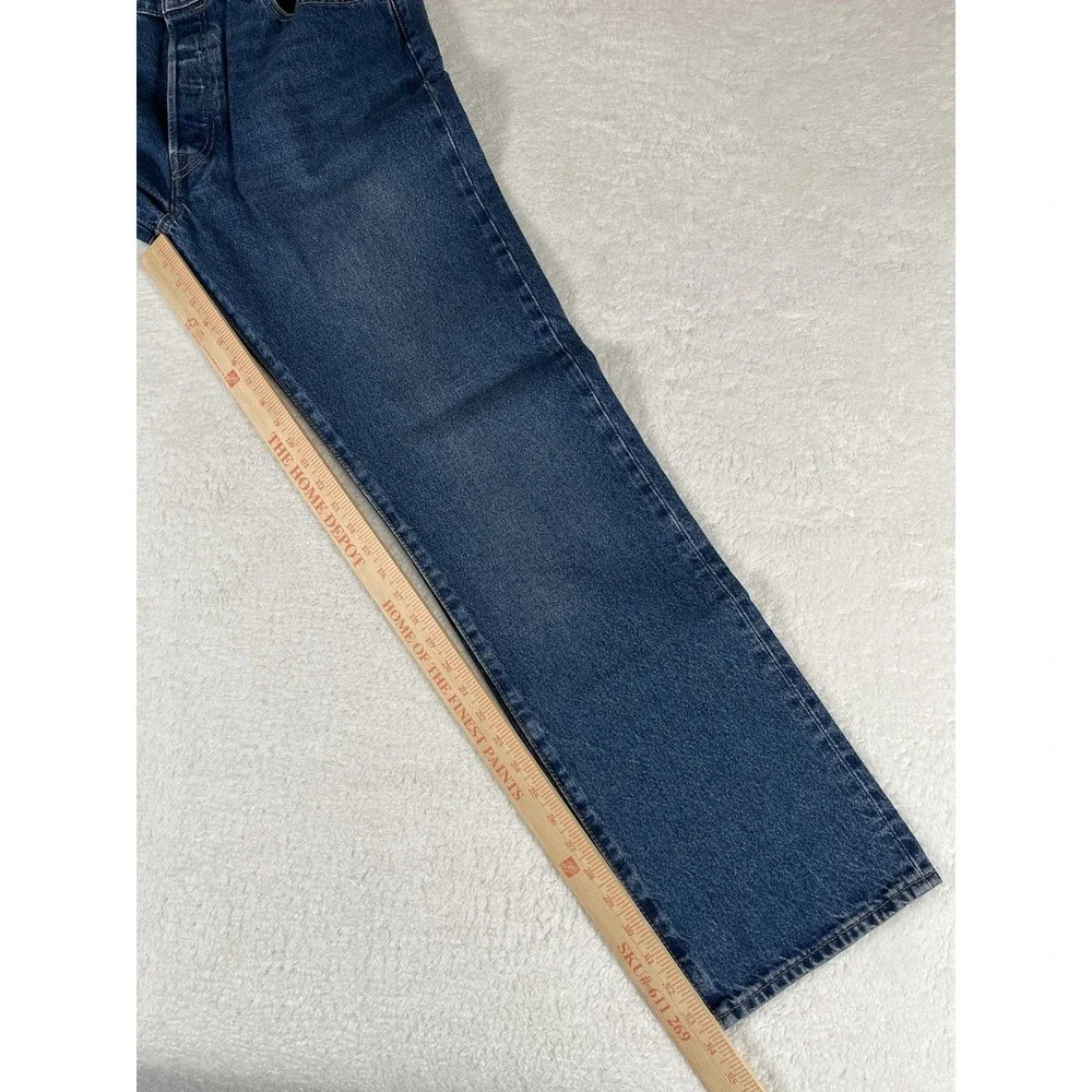 Levi's 501 Premium Irregular Med Wash Denim Jeans Men's Sz 38x34 Button Fly‎ NWT